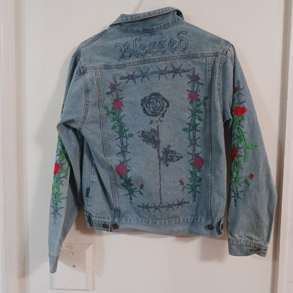 Customized jean jacket med Trucker style Y2k